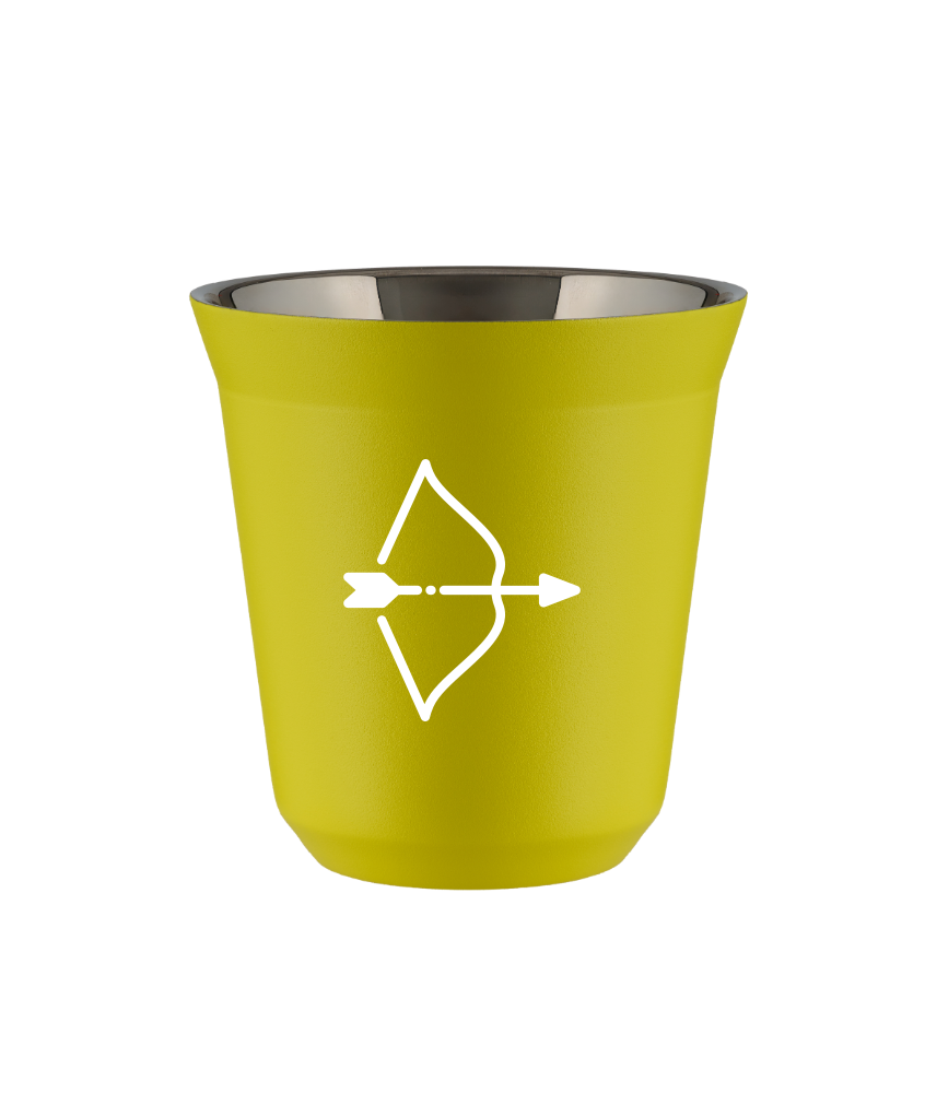 Tasse 240 ml JAUNE "Sagittaire (blanc)" Tasse 240 ml JAUNE "Sagittaire (blanc)"