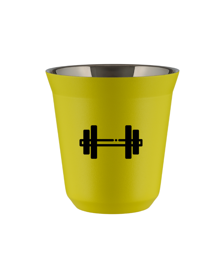 Tasse 240 ml JAUNE "Haltère" Tasse 240 ml JAUNE "Haltère"