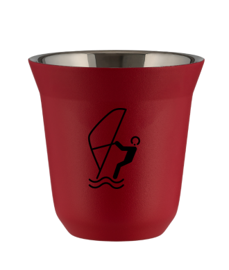 Tasse 80 ml ROUGE "Sports nautiques (noir)" Tasse 80 ml ROUGE "Sports nautiques (noir)"