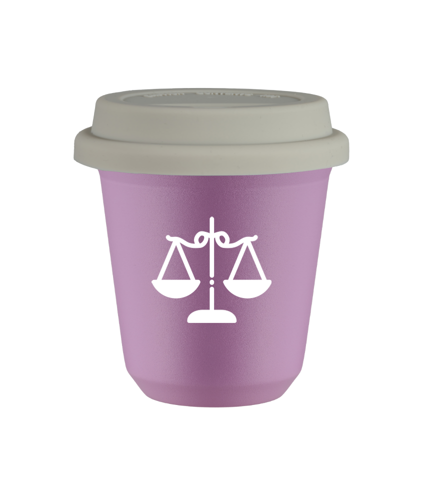Tasse 240 ml LILAS "Balance (blanc)", avec couvercle blanc Tasse 240 ml LILAS "Balance (blanc)", avec couvercle blanc