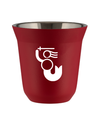 Tasse 80 ml ROUGE "WARSZAWSKA SYRENKA (blanc)" Tasse 80 ml ROUGE "WARSZAWSKA SYRENKA (blanc)"
