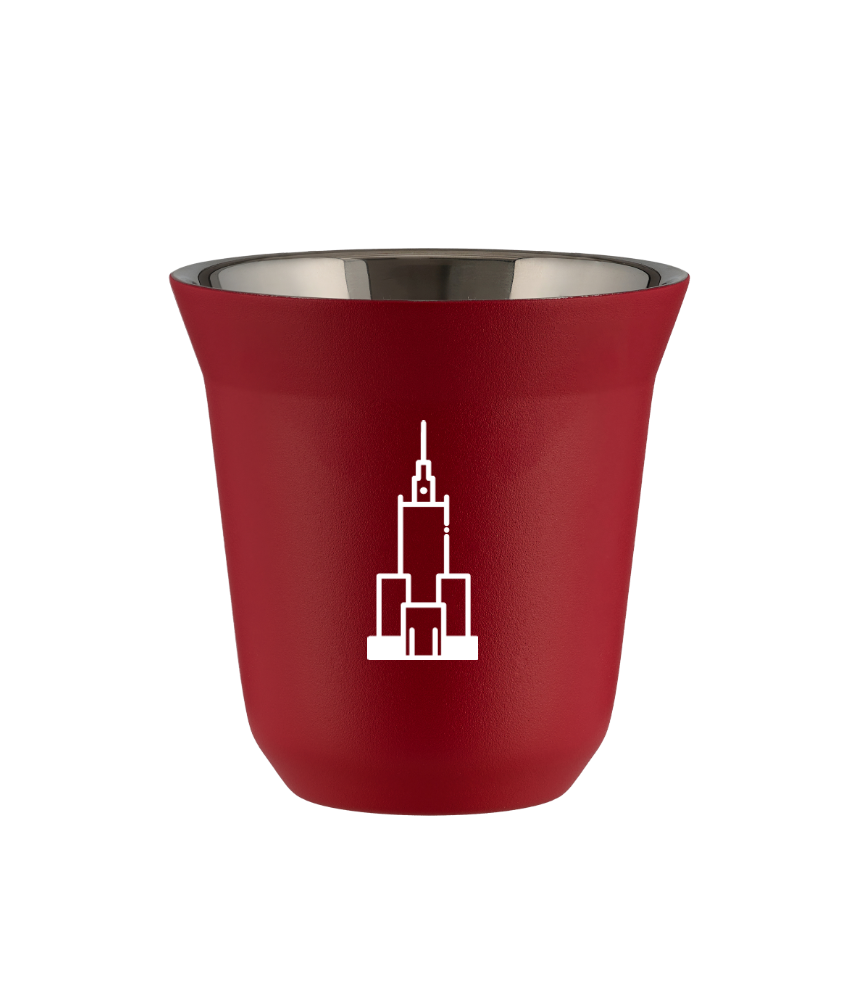 Tasse 80 ml ROUGE "Pałac kultury i nauki (blanc)"