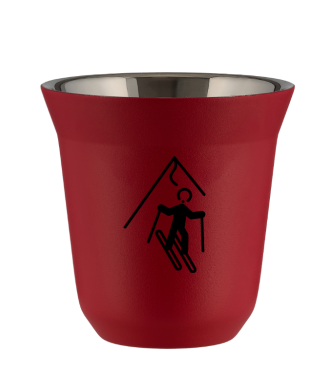 Tasse 80 ml ROUGE "Ski (noir)" Tasse 80 ml ROUGE "Ski (noir)"