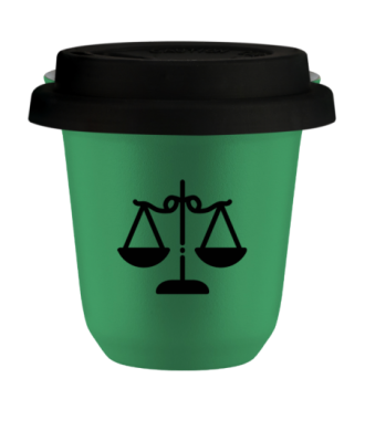 Tasse 80 ml VERT "Vélo 2 (noir)", avec couvercle noir Tasse 80 ml VERT "Vélo 2 (noir)", avec couvercle noir