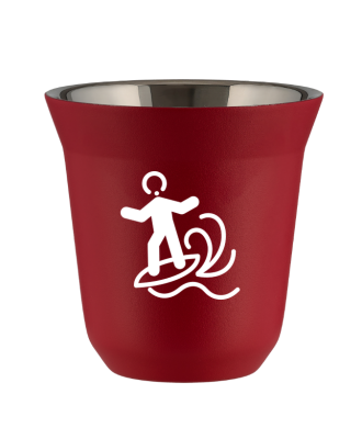 Tasse 80 ml ROUGE "Planche à voile (blanc)" Tasse 80 ml ROUGE "Planche à voile (blanc)"