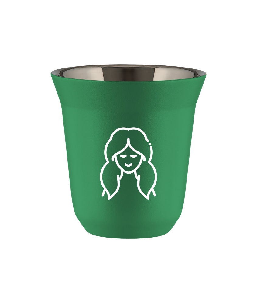 Tasse 150 ml VERT "Vierge (blanc)" Tasse 150 ml VERT "Vierge (blanc)"