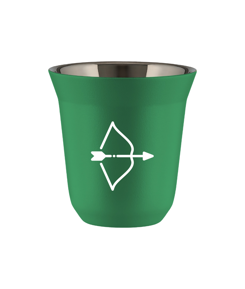 Tasse 150 ml VERT "Sagittaire (blanc)" Tasse 150 ml VERT "Sagittaire (blanc)"