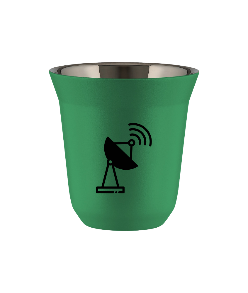 Tasse 150 ml VERT "Antenne (noir)" Tasse 150 ml VERT "Antenne (noir)"
