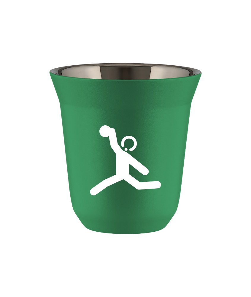 Tasse 150 ml VERT "Lancer du disque (blanc)" Tasse 150 ml VERT "Lancer du disque (blanc)"