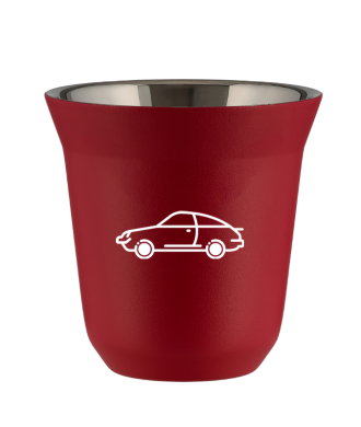 Tasse 80 ml ROUGE "Voiture (blanc)" Tasse 80 ml ROUGE "Voiture (blanc)"