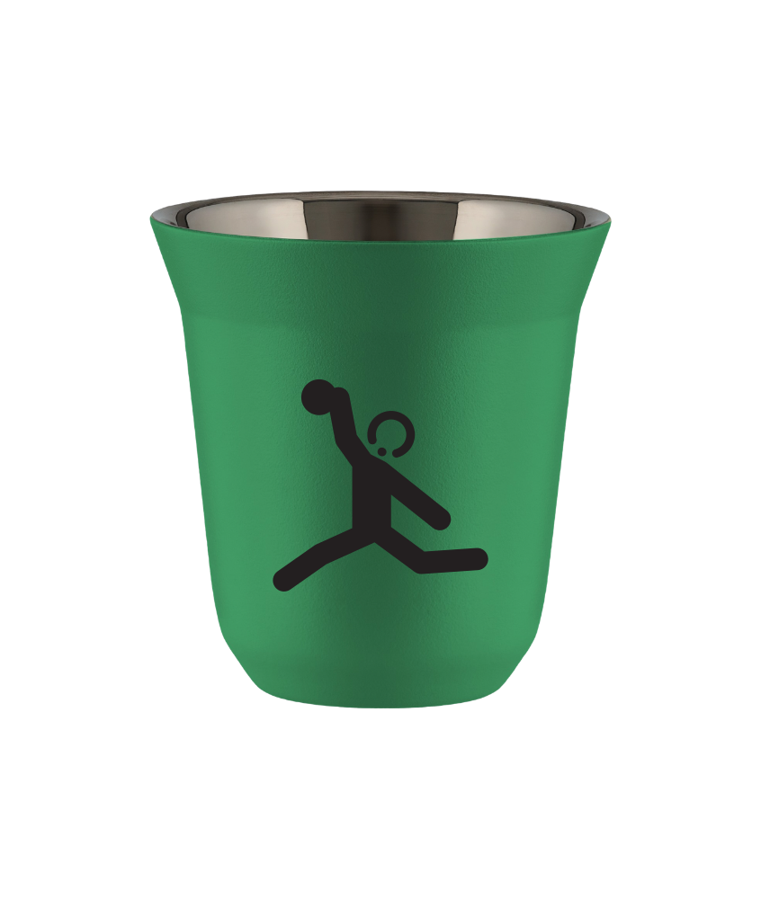 Tasse 240 ml VERT "Lancer du disque (noir)" Tasse 240 ml VERT "Lancer du disque (noir)"
