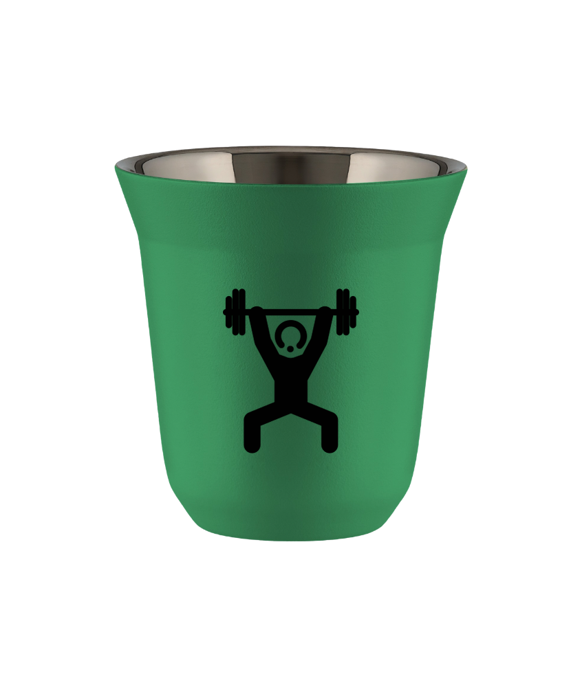 Tasse 240 ml VERT "Homme fort 1 (noir)" Tasse 240 ml VERT "Homme fort 1 (noir)"
