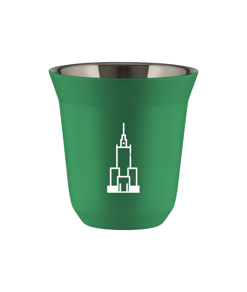 Tasse 80 ml VERT "Pałac kultury i nauki (blanc)" Tasse 80 ml VERT "Pałac kultury i nauki (blanc)"