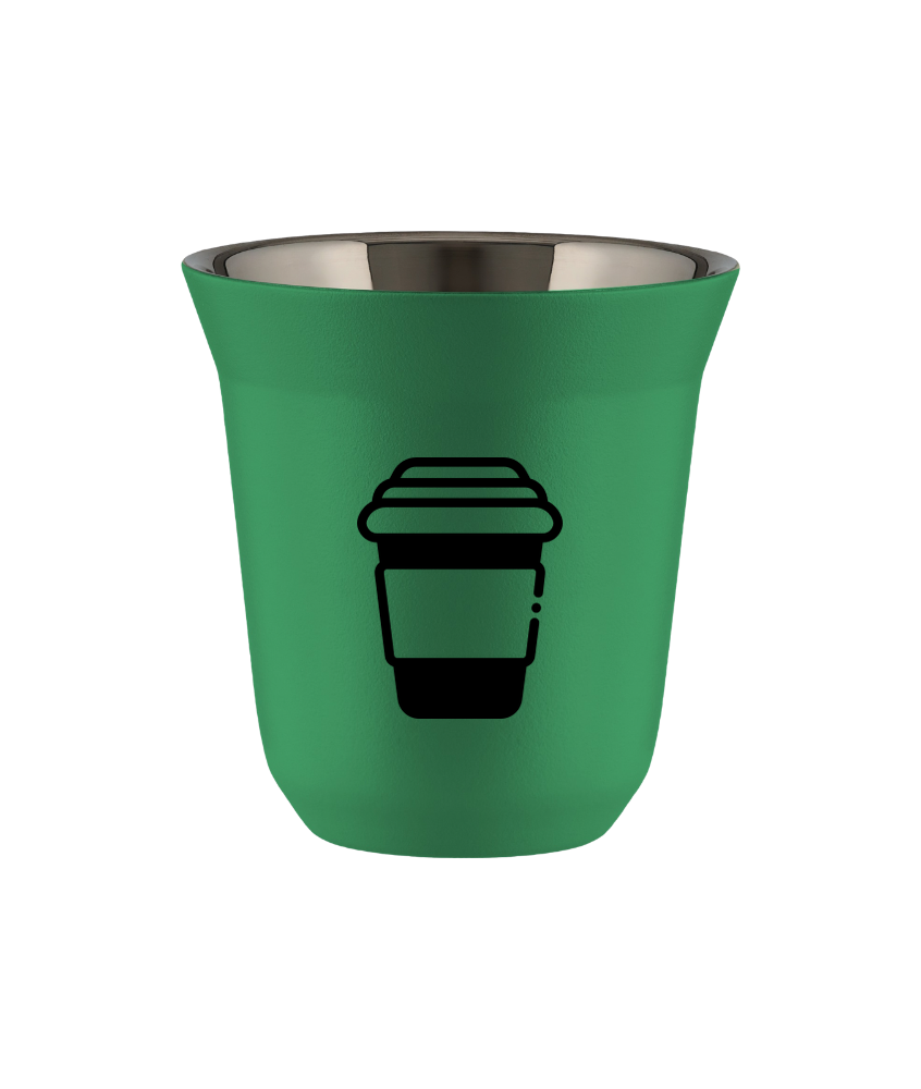 Tasse 80 ml VERT "Tasse (noir)" Tasse 80 ml VERT "Tasse (noir)"