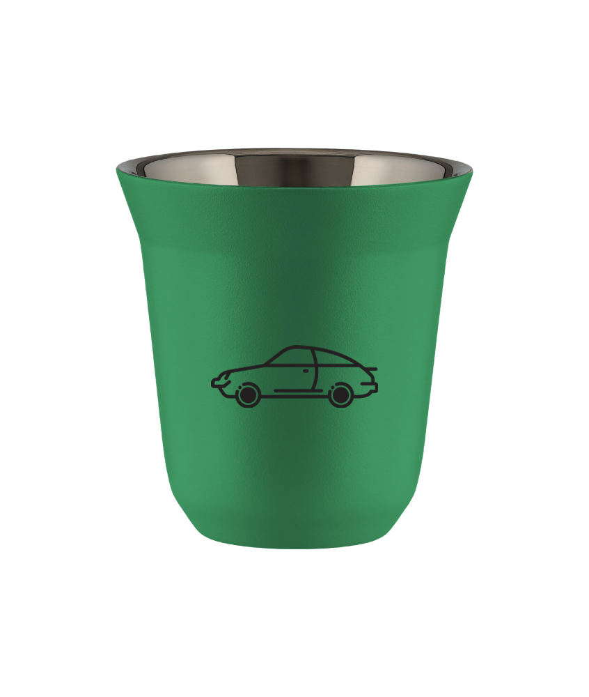 Tasse 80 ml VERT "Voiture"