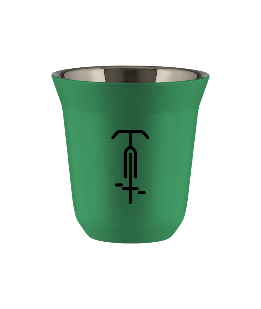 Tasse 80 ml VERT "Cyclisme 1"
