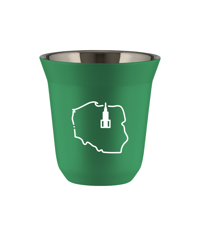 Tasse 80 ml VERT "Pologne (blanc)" Tasse 80 ml VERT "Pologne (blanc)"