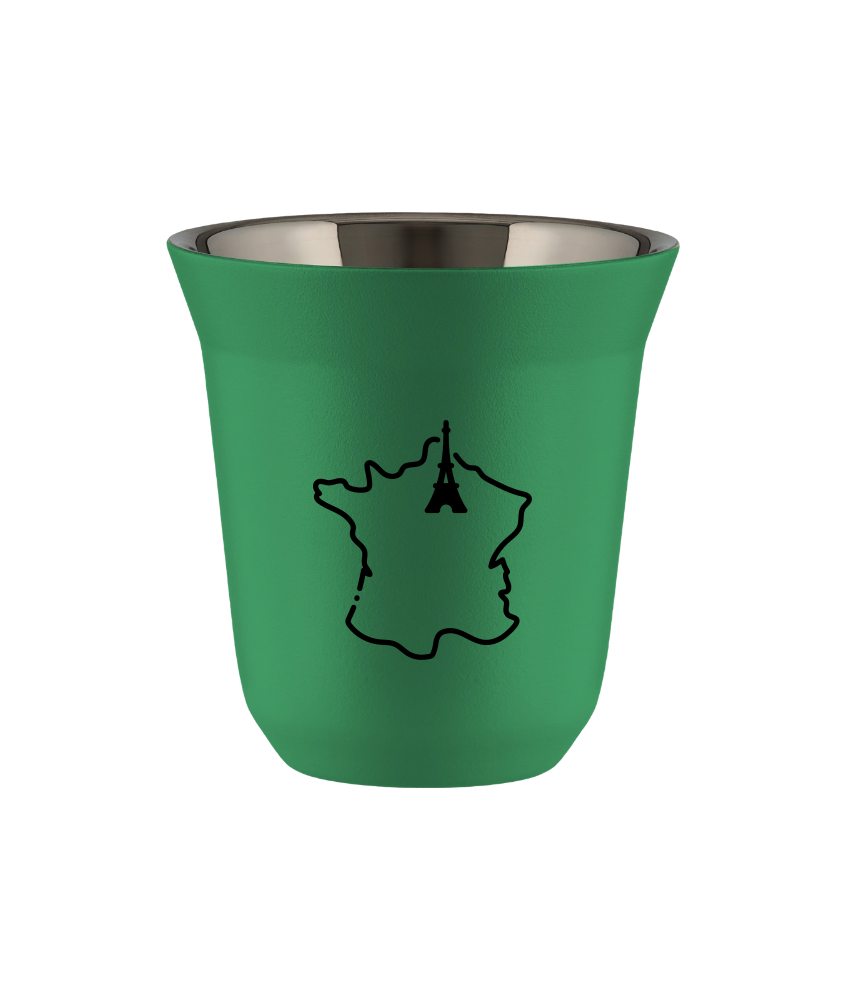 Tasse 80 ml VERT "France" Tasse 80 ml VERT "France"