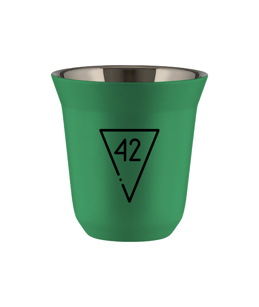 Tasse 80 ml VERT "42 (noir)" Tasse 80 ml VERT "42 (noir)"