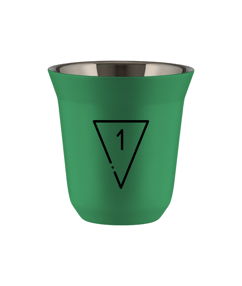 Tasse 80 ml VERT "1 (noir)"
