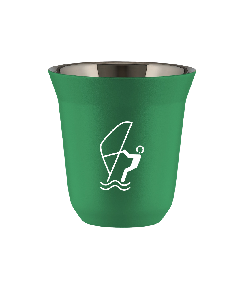 Tasse 150 ml VERT "Sports nautiques (blanc)" Tasse 150 ml VERT "Sports nautiques (blanc)"