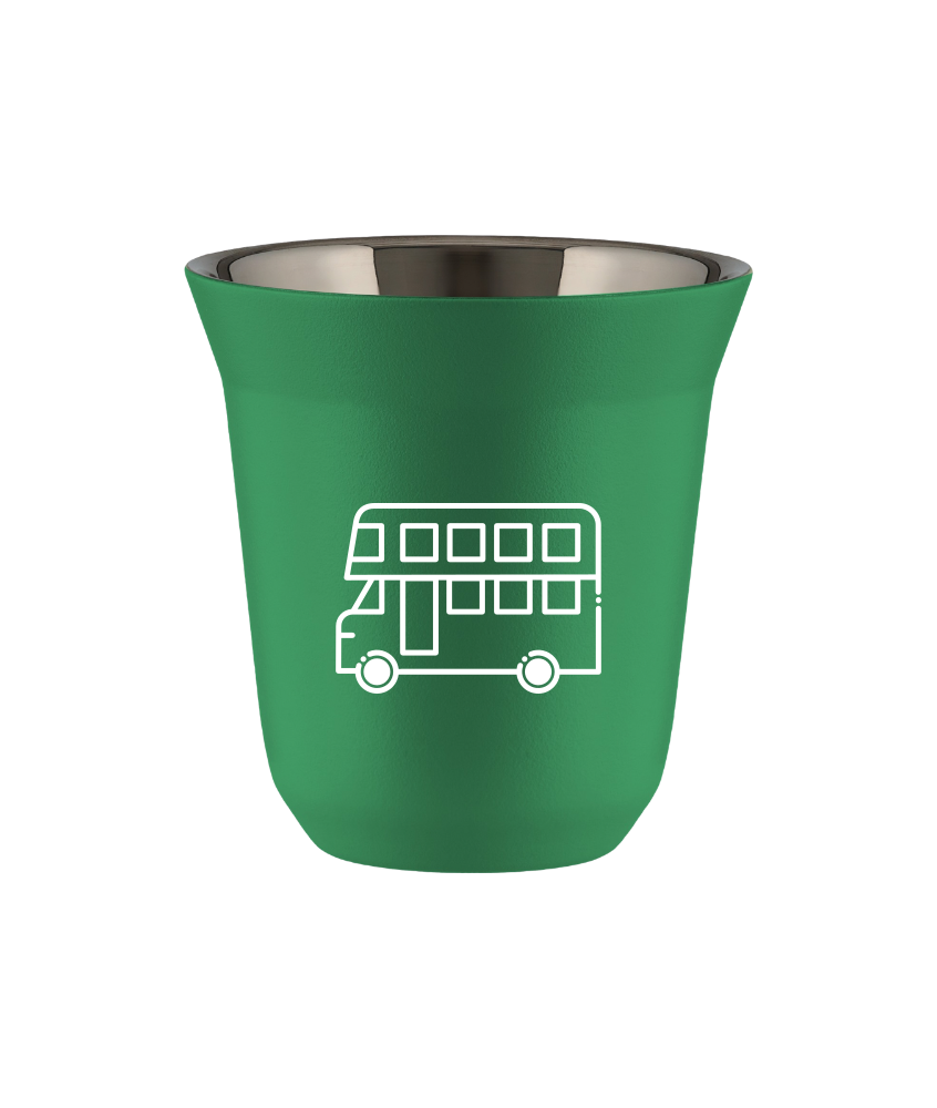 Tasse 150 ml VERT "Bus (blanc)" Tasse 150 ml VERT "Bus (blanc)"