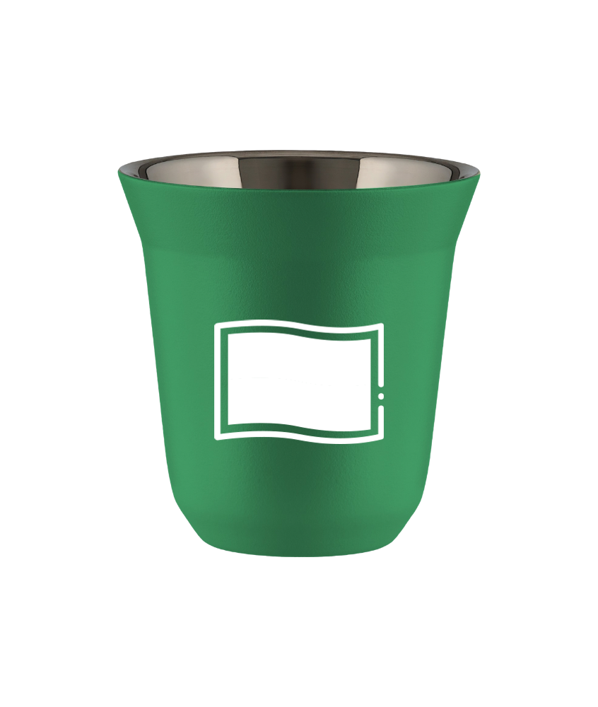 Tasse 150 ml VERT "Drapeau polonais (blanc)" Tasse 150 ml VERT "Drapeau polonais (blanc)"