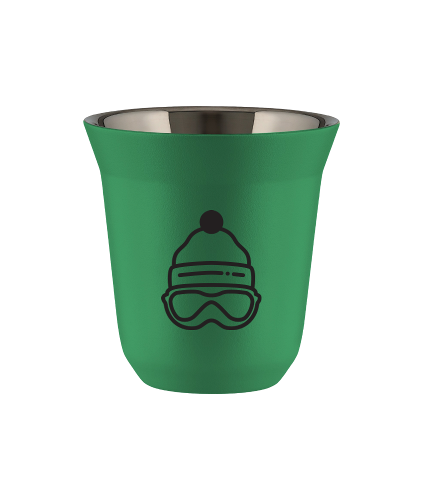Tasse 150 ml VERT "Casquette (noir)" Tasse 150 ml VERT "Casquette (noir)"