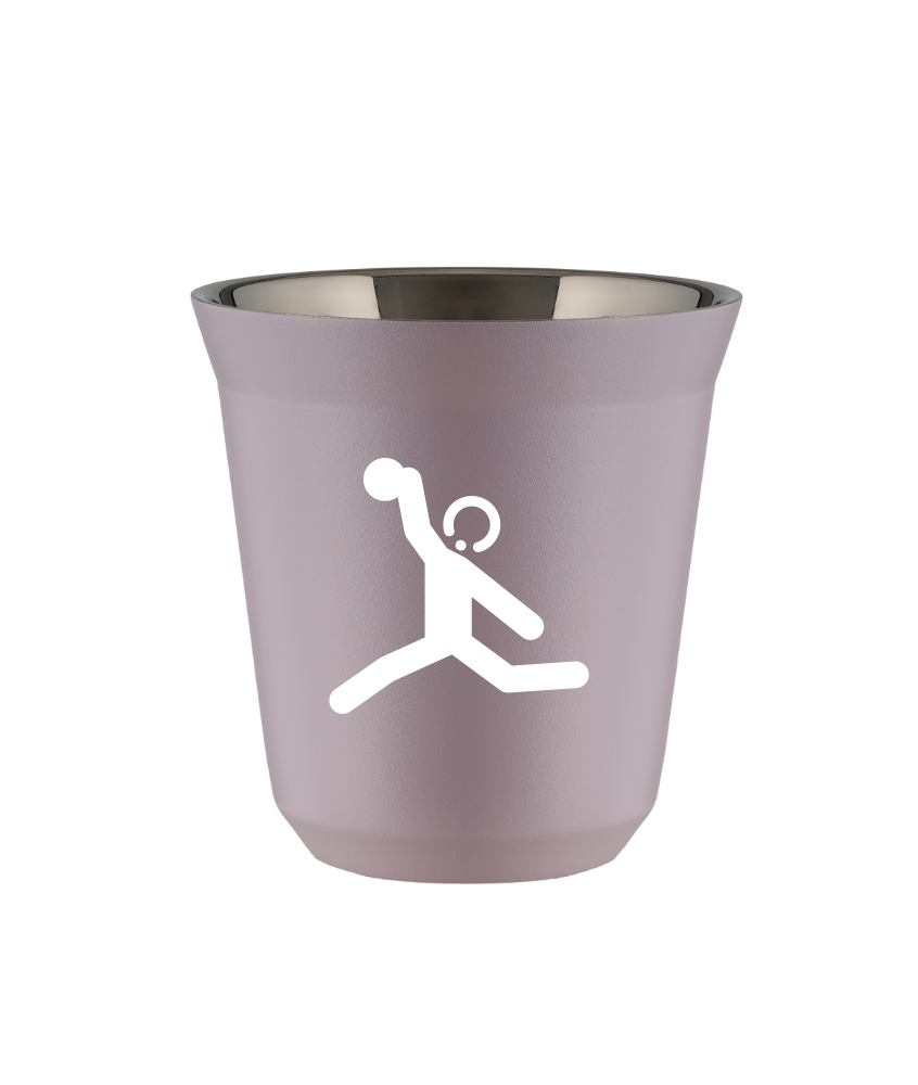 Tasse 150 ml LAVANDE "Lancer du disque (blanc)" Tasse 150 ml LAVANDE "Lancer du disque (blanc)"