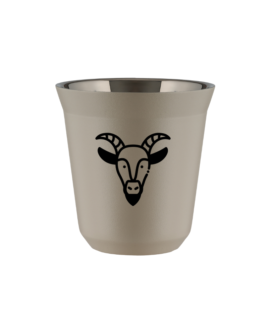 Tasse 150 ml BEIGE "Capricorne (noir)" Tasse 150 ml BEIGE "Capricorne (noir)"