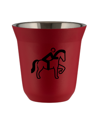 Tasse 80 ml ROUGE "Équitation 2 (noir)" Tasse 80 ml ROUGE "Équitation 2 (noir)"