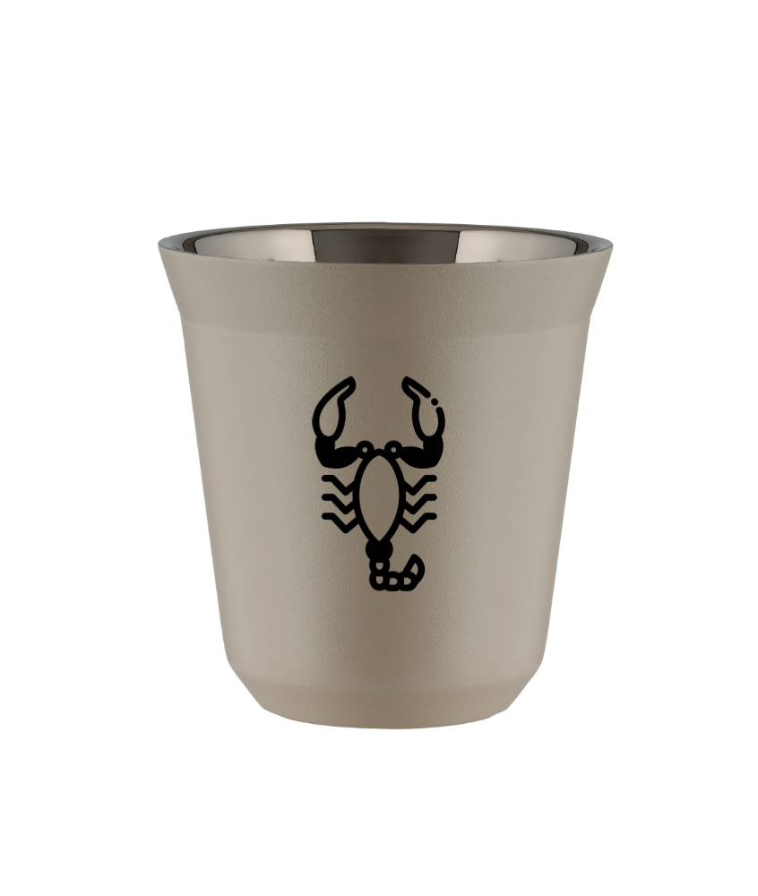 Tasse 150 ml BEIGE "Scorpion (noir)" Tasse 150 ml BEIGE "Scorpion (noir)"