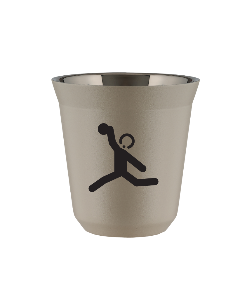 Tasse 150 ml BEIGE "Lancer du disque" Tasse 150 ml BEIGE "Lancer du disque"