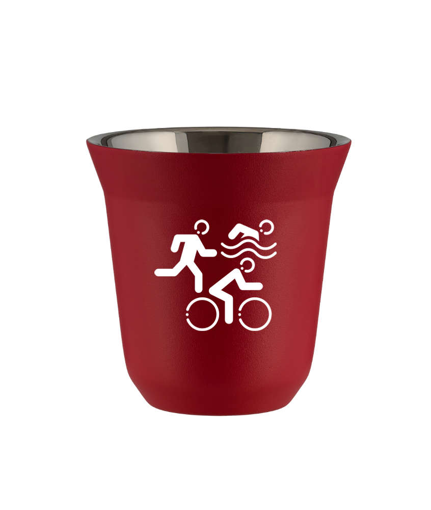 Tasse 80 ml ROUGE "Sports (blanc)" Tasse 80 ml ROUGE "Sports (blanc)"