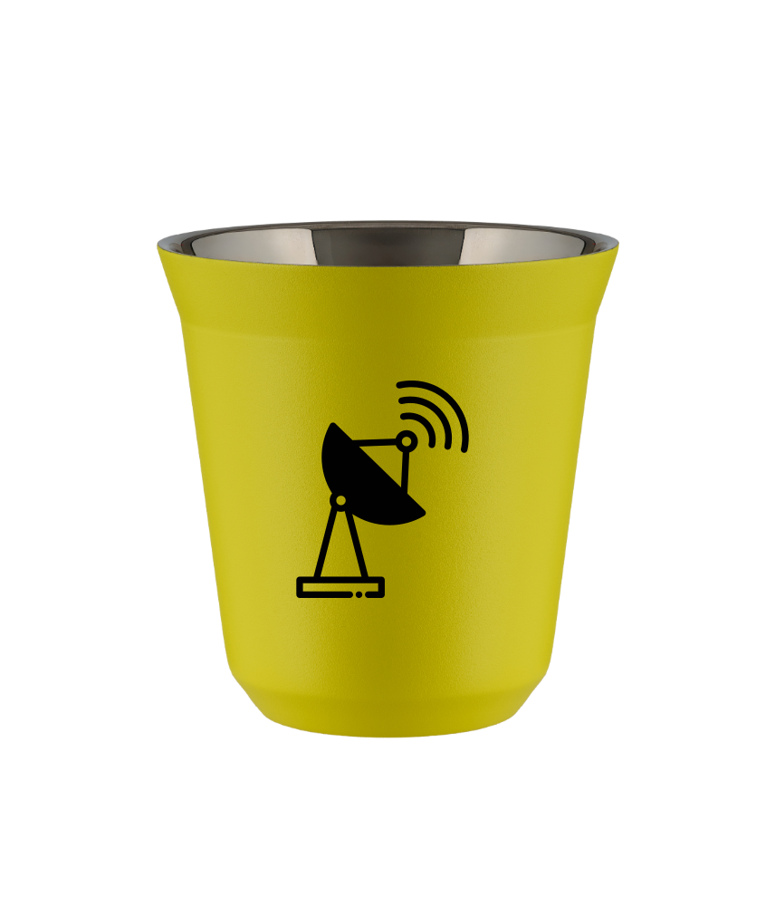 Tasse 150 ml JAUNE "Antenne"