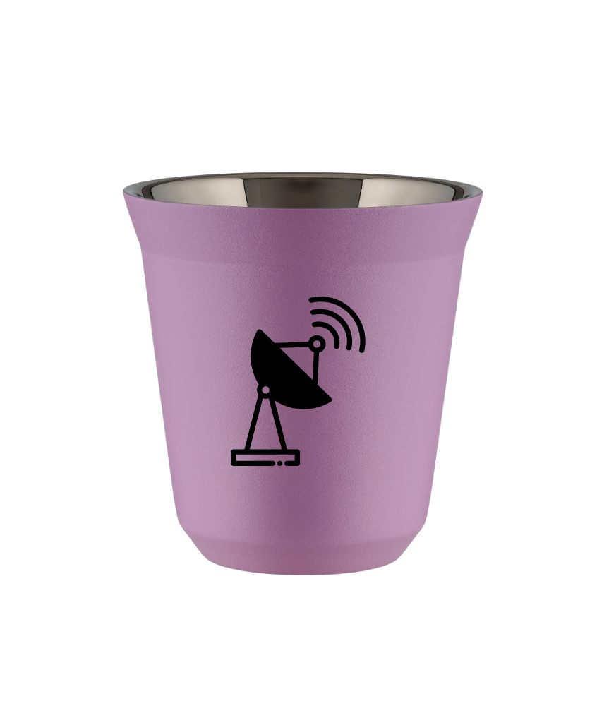 Tasse 150 ml LILAS "Antenne (noir)"