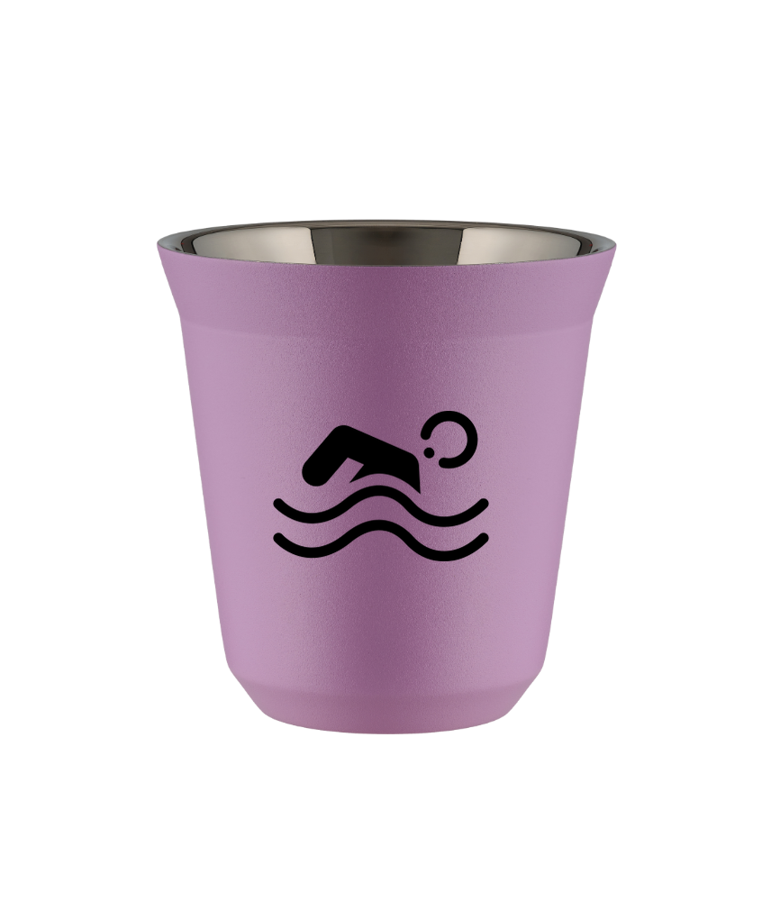 Tasse 150 ml LILAS "Natation (noir)" Tasse 150 ml LILAS "Natation (noir)"