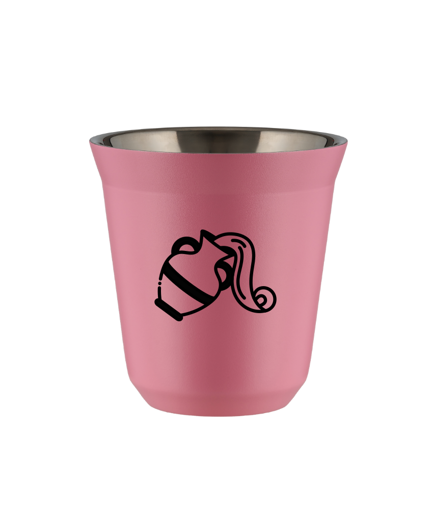 Tasse 150 ml ROSE "Verseau (noir)"
