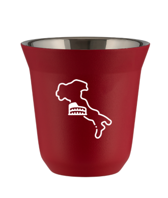 Tasse 80 ml ROUGE "Italie (blanc)" Tasse 80 ml ROUGE "Italie (blanc)"