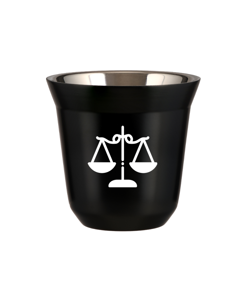 Tasse 240 ml NOIR "Balance (blanc)" Tasse 240 ml NOIR "Balance (blanc)"