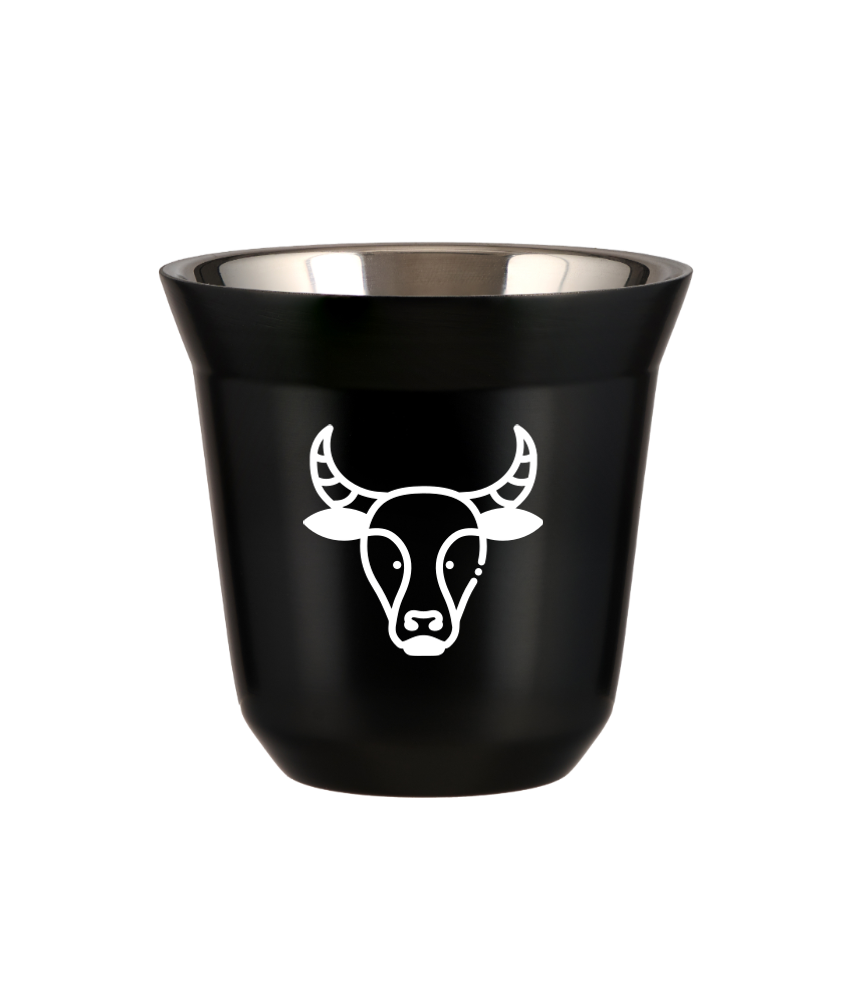 Tasse 240 ml NOIR "Taureau (blanc)" Tasse 240 ml NOIR "Taureau (blanc)"