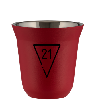 Tasse 80 ml ROUGE "21 (noir)" Tasse 80 ml ROUGE "21 (noir)"