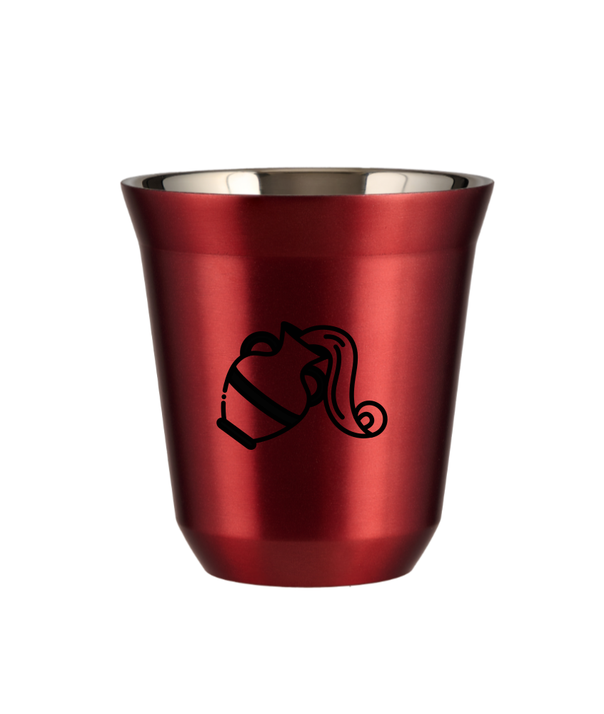 Tasse 240 ml ROUGE MÉTALLIQUE "Verseau" Tasse 240 ml ROUGE MÉTALLIQUE "Verseau"