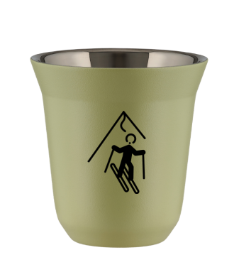 Tasse 80 ml PISTACHE "Ski (noir)" Tasse 80 ml PISTACHE "Ski (noir)"