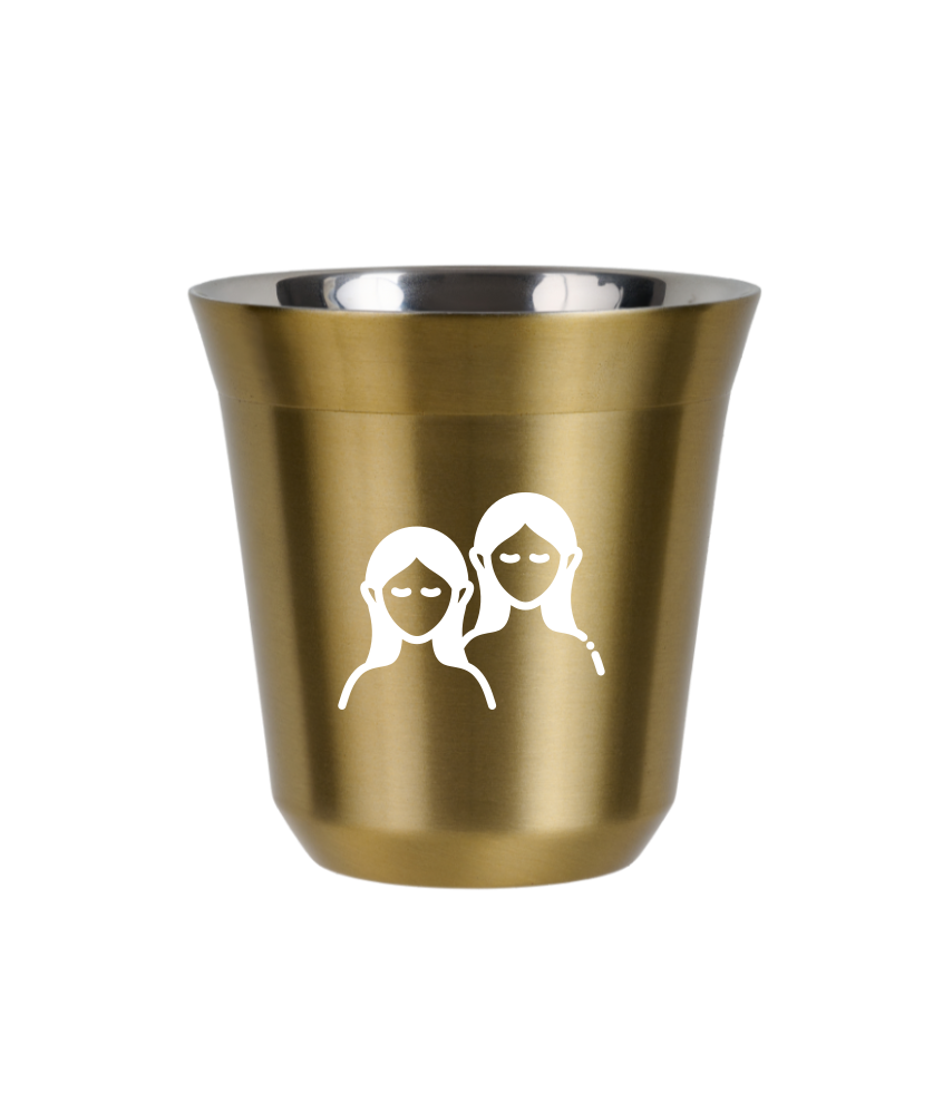 Tasse 240 ml OR "Gémeaux (blanc)"