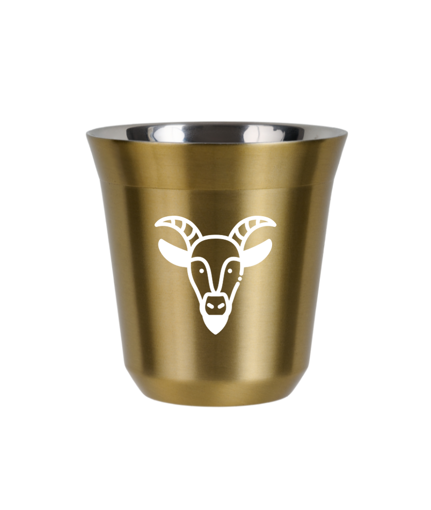 Tasse 240 ml OR "Capricorne (blanc)"