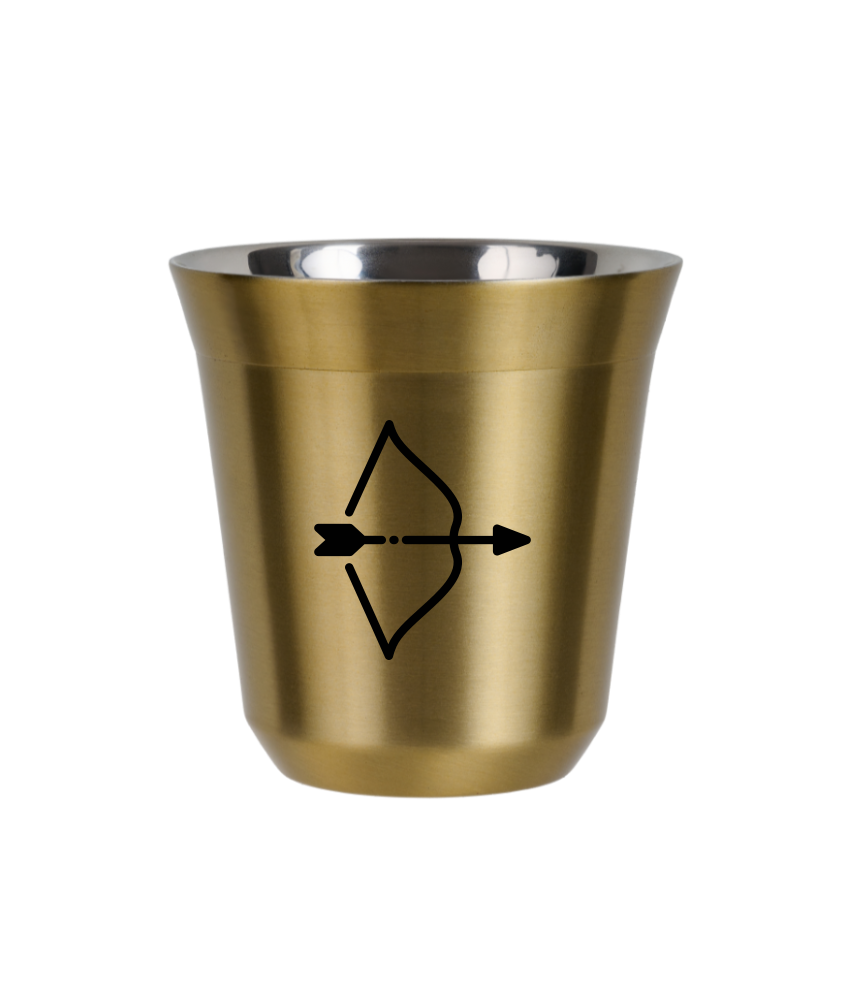 Tasse 240 ml OR "Sagittaire (noir)"