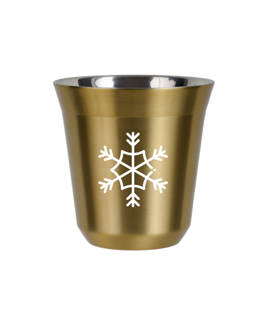 Tasse 240 ml OR "Flocon de neige (blanc)"