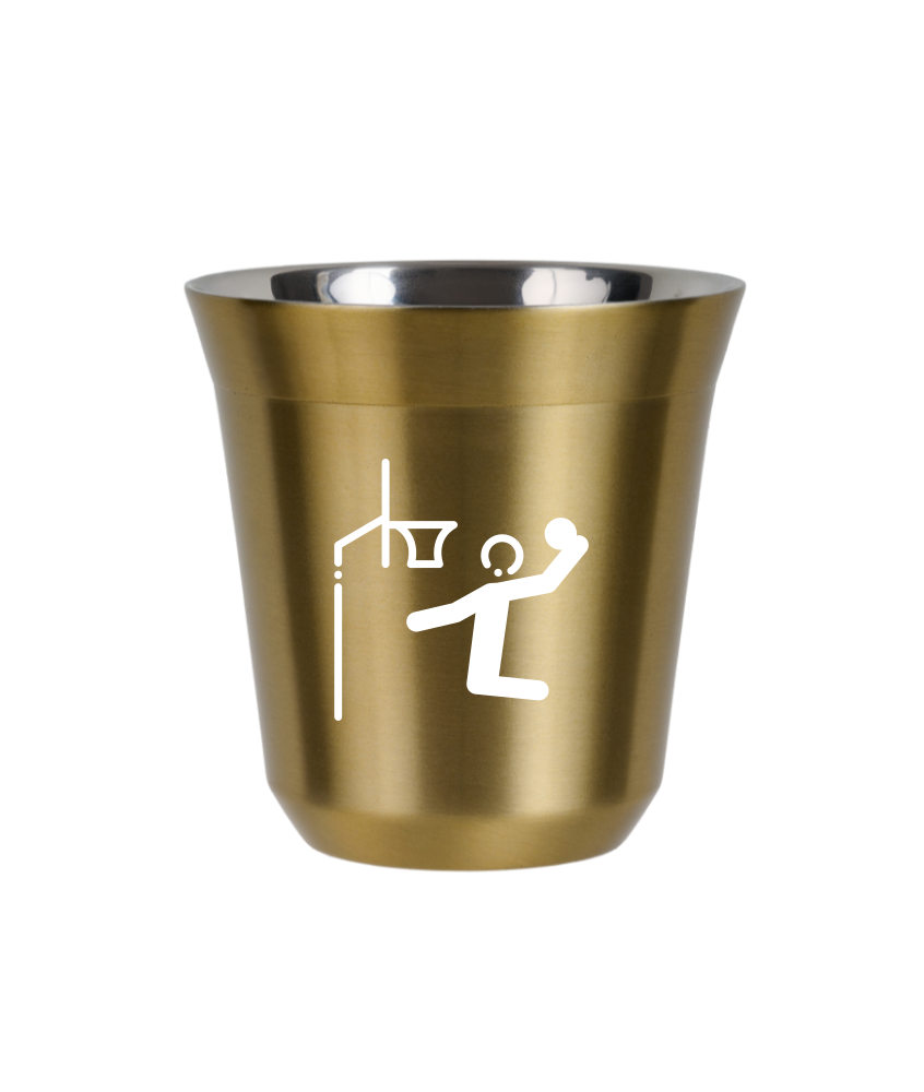Tasse 240 ml OR "Basket-ball (blanc)"
