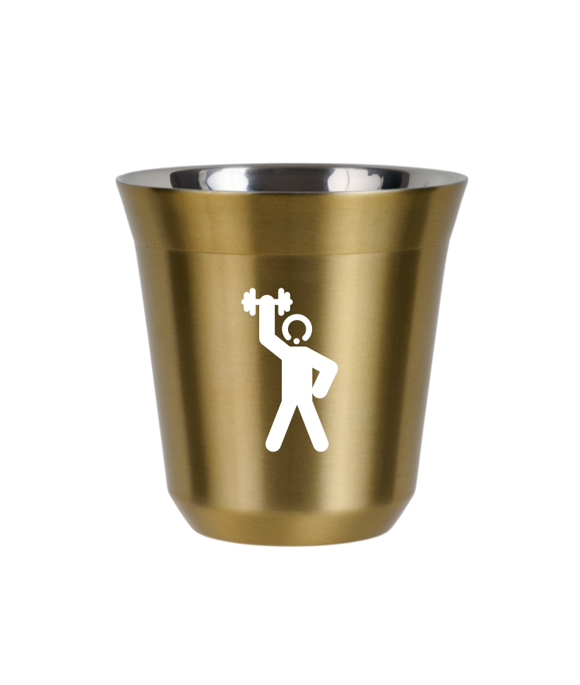 Tasse 240 ml OR "Homme fort 2 (blanc)" Tasse 240 ml OR "Homme fort 2 (blanc)"